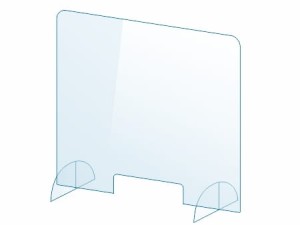 OSŁONA z pleksi wolnostojąca, szyba 4 mm plexi  80x70 z wycięciem prostokątnym