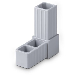 Łącznik złączka do profili 20x20x1,5 typ L szary