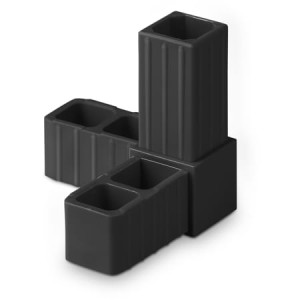 Łącznik złączka do profili 20x20x1,5 typ D czarny