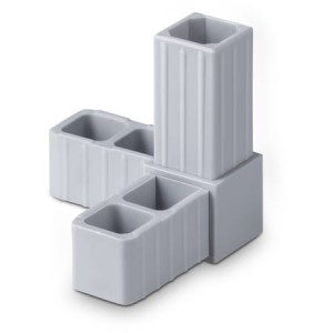 Łącznik złączka do profili 20x20x1,5 typ D szary