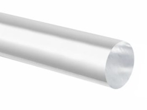 PRĘT  25 mm z pleksi plexi PMMA xt, WAŁEK okrągły, bezbarwny