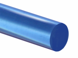 PRĘT 20mm z pleksi plexi PMMA xt, FLUO niebieski