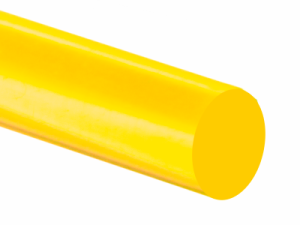 PRĘT 15mm z pleksi plexi PMMA xt, FLUO żółty